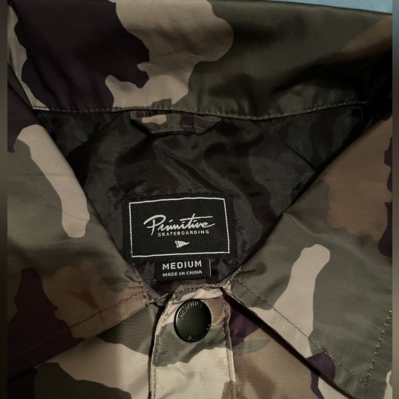 PRIMITIVE Mens Anorak Coach Windbreaker - Picture 3 of 5